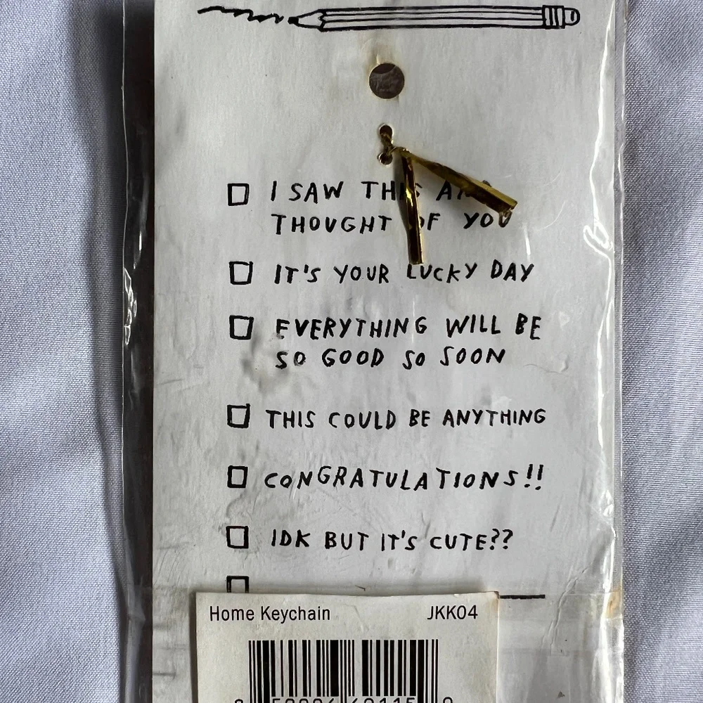 New ADAM JK/J KURTZ Home is Not a Place But You are Home Metal Keychain/Keyring - Picture 4 of 4